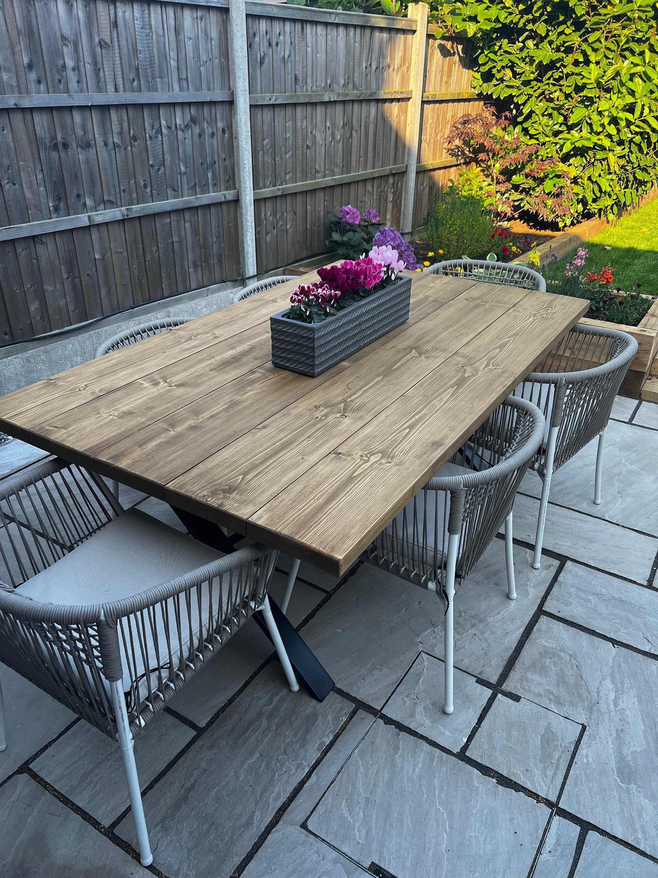 Rustic Wooden Outdoor Dining Sets Dining Bench Rustic Patio Dining