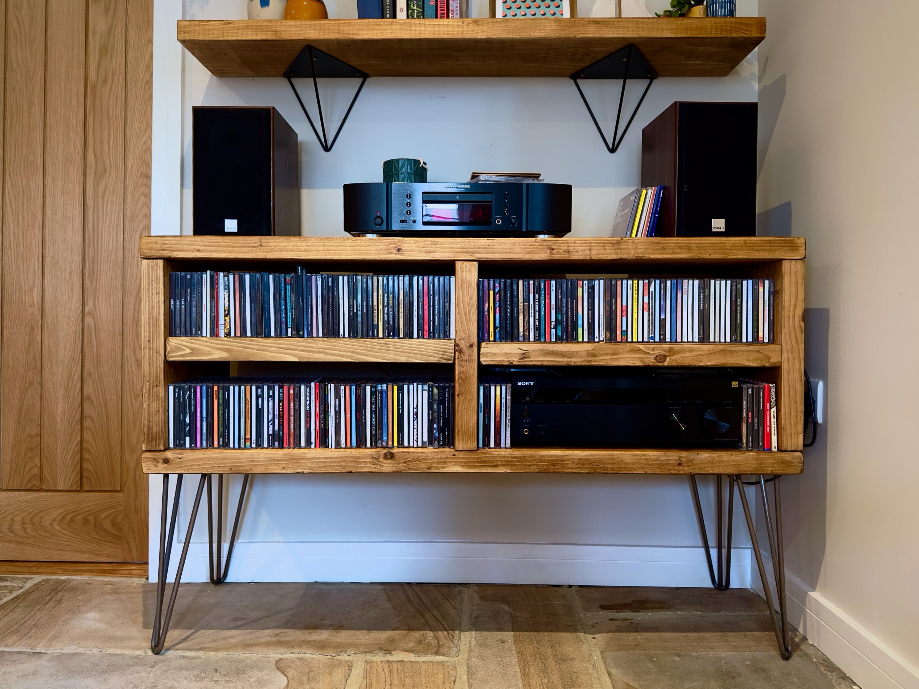 Industrial CD Player Stand | Hi Fi Cabinet | CD Storage Media TV Unit ...