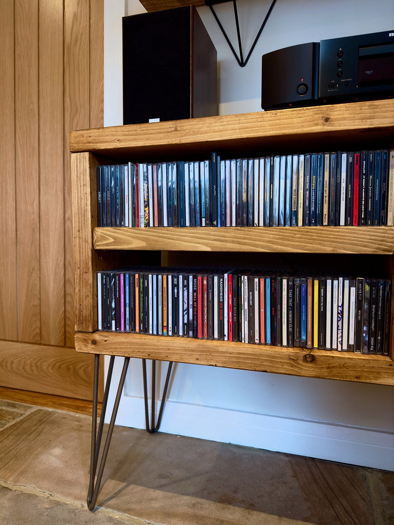Cd Stand Stack Industrial CD Player Stand | Hi Fi Cabinet | CD Storage Media TV Unit ...